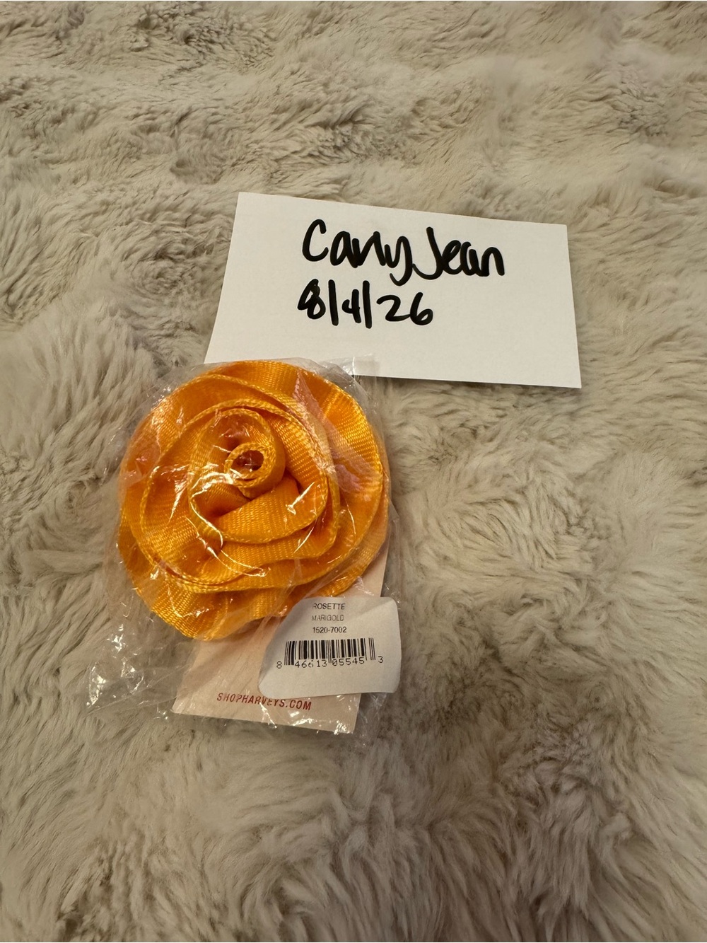Harveys Marigold Rosette